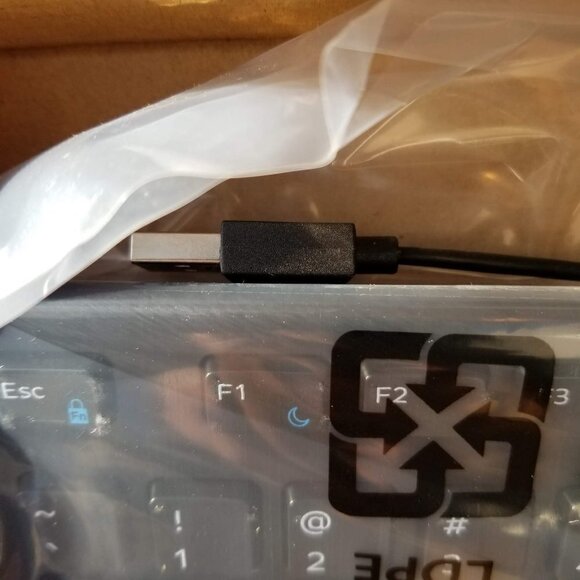 NEW Dell Computer Laptop Keyboard Black USB Cable - Picture 3 of 6